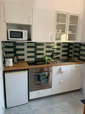 Cuisine ou kitchenette dans l'établissement PAVILLON & Jardinet A 5 MN PARIS , 30 MN STADE de FRANCE au pied du RER B