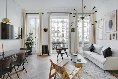 Coin salon dans l'établissement Pick A Flat's Apartments in Opéra - Rue de Richelieu