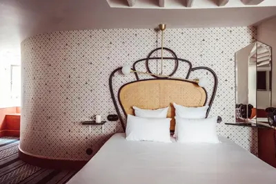 Un ou plusieurs lits dans un hébergement de l'établissement Hotel Panache
