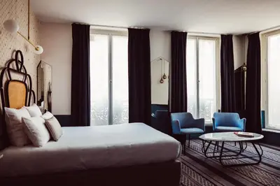 Coin salon dans l'établissement Hotel Panache