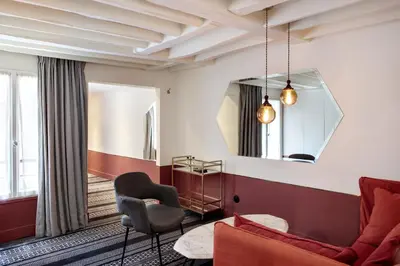 Coin salon dans l'établissement Hotel Panache