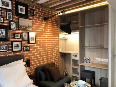 Coin salon dans l'établissement Résidence Labyrinthe