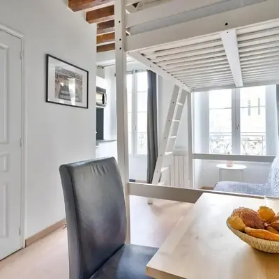 Pretty Mezzanine Studio in the Heart of Paris (2F)