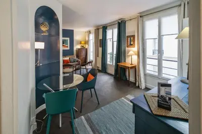 Coin salon dans l'établissement Appartement de la Tour - Welkeys