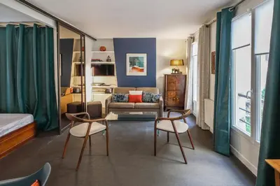 Coin salon dans l'établissement Appartement de la Tour - Welkeys