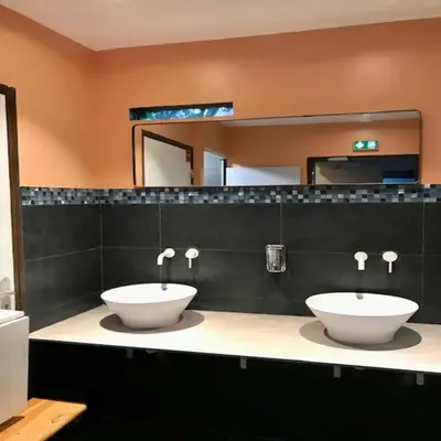 Salle de bains dans l'établissement trendy hostel