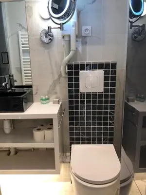 Salle de bains dans l'établissement Appartement Aix, Neuf tout équipé