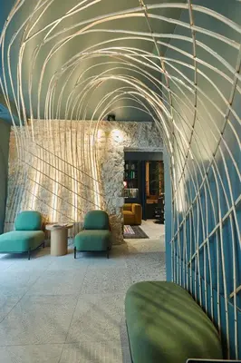 Coin salon dans l'établissement Hôtel Amoi Paris