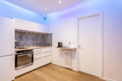 Cuisine ou kitchenette dans l'établissement Victor Hugo Flat