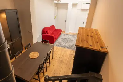 Coin salon dans l'établissement Loft House 3 BR Bastille, Marais AC by LCC Agency