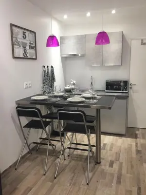 Cuisine ou kitchenette dans l'établissement Bel appartement au cœur de paris