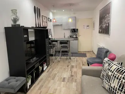 Cuisine ou kitchenette dans l'établissement Bel appartement au cœur de paris
