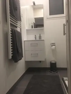 Salle de bains dans l'établissement Bel appartement au cœur de paris