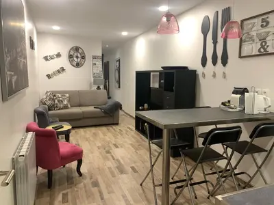 Coin salon dans l'établissement Bel appartement au cœur de paris