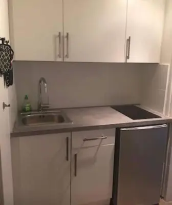 Cuisine ou kitchenette dans l'établissement Studio Cosy à 5 minutes de la Gare de Lyon