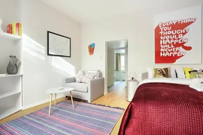 Coin salon dans l'établissement Résidence Le Marais by Studio prestige