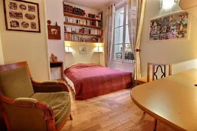Coin salon dans l'établissement 207535 - Appartement 4 personnes Champ de Mars