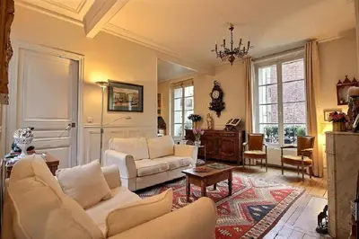 Coin salon dans l'établissement 207535 - Appartement 4 personnes Champ de Mars