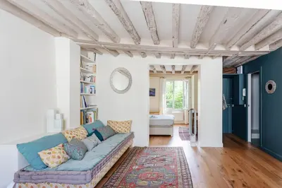 Coin salon dans l'établissement GuestReady - Apt in the heart of Latin Quarter