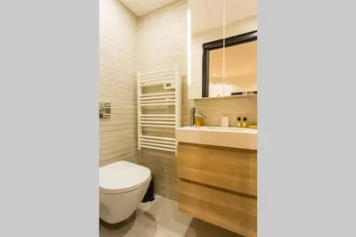 Salle de bains dans l'établissement Appartement de charme Gambetta Père Lachaise