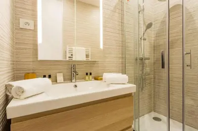 Salle de bains dans l'établissement Appartement de charme Gambetta Père Lachaise