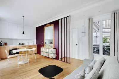 Coin salon dans l'établissement Pick A Flat's Apartment in Marais/Oberkampf - bvd du Temple
