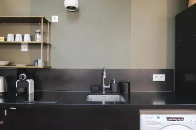 Cuisine ou kitchenette dans l'établissement L'atelier de Luc, Paris 20eme