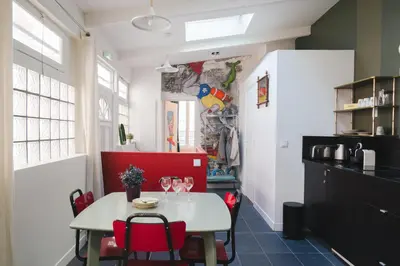 Cuisine ou kitchenette dans l'établissement L'atelier de Luc, Paris 20eme