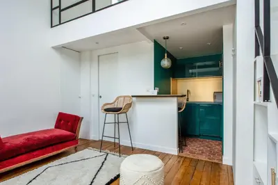 Cuisine ou kitchenette dans l'établissement Studio Emerald - Welkeys
