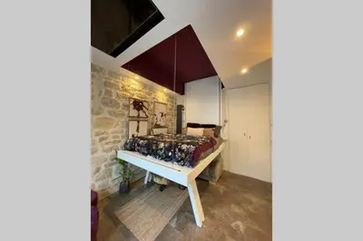 Cuisine ou kitchenette dans l'établissement Tiny Gallery Paris Gare Montparnasse