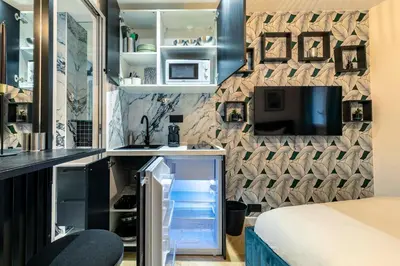 Cuisine ou kitchenette dans l'établissement le studio velasquez