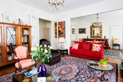 Coin salon dans l'établissement Appartement Carpette - Welkeys