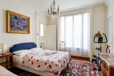 Un ou plusieurs lits dans un hébergement de l'établissement Appartement Carpette - Welkeys