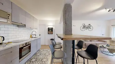 Cuisine ou kitchenette dans l'établissement 199 Suite Monopoly - Superb Apartment in Paris
