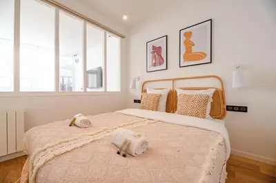 Un ou plusieurs lits dans un hébergement de l'établissement MBM - LOFT MARAIS