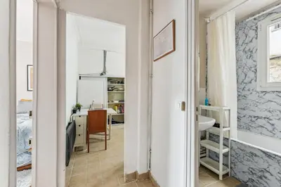 Cuisine ou kitchenette dans l'établissement Studio Montmartre 15 min du Sacré-Cœur, cosy & chauffé