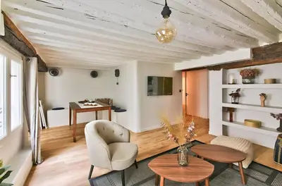 Coin salon dans l'établissement GuestReady - Apt de charme - Jardin des Tuileries