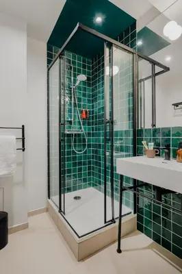 Salle de bains dans l'établissement Edgar Suites Vicat - Porte de Versailles