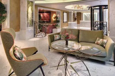 Coin salon dans l'établissement La Demeure Montaigne