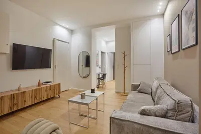 Télévision ou salle de divertissement dans l'établissement New Apartment 2 bedrooms center of Paris by Studio prestige