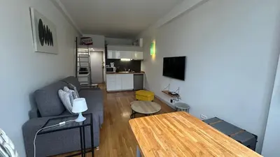 Cuisine ou kitchenette dans l'établissement Magnifique Studio avec Mezzanine au Cœur de Paris