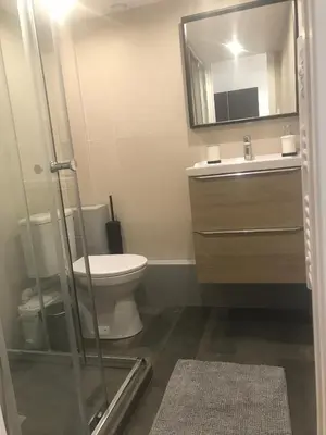 Salle de bains dans l'établissement Bel appartement avec Mezzanine pour 4 Personnes au Centre de Paris