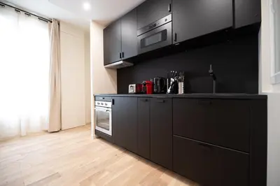 Cuisine ou kitchenette dans l'établissement MBM - Echiquier