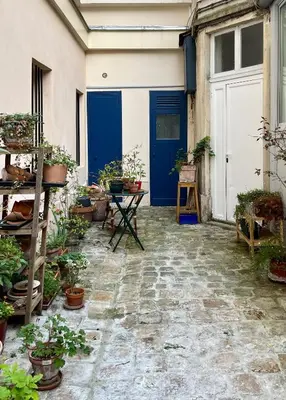 Jardin de l'établissement Maison de ville cosy Canal Saint Martin