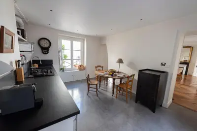 Cuisine ou kitchenette dans l'établissement Roulette