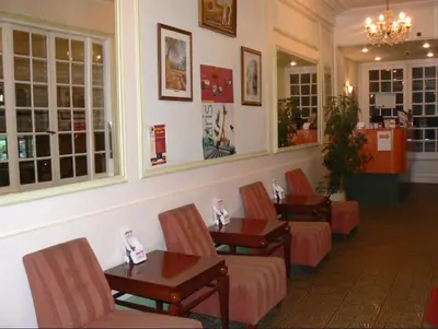 Coin salon dans l'établissement Hôtel Du Brabant
