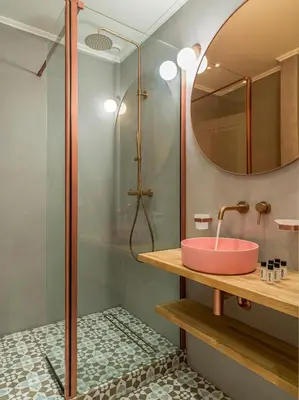 Salle de bains dans l'établissement Pink & Wood cocoon