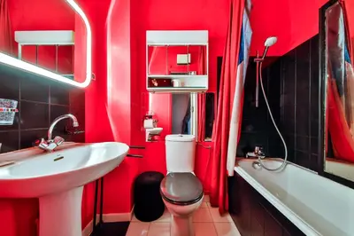 Salle de bains dans l'établissement #Arc DeTriomphe #Trocadero #Style Haussmanien#AC