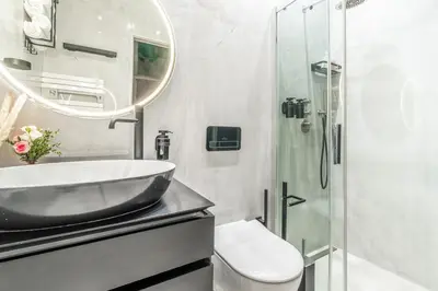 Salle de bains dans l'établissement Luxury apartement, center of Paris