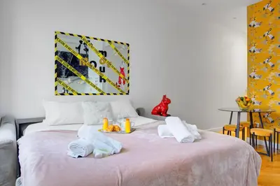 Un ou plusieurs lits dans un hébergement de l'établissement 210 Suite Chanel - Superb apartment in Paris